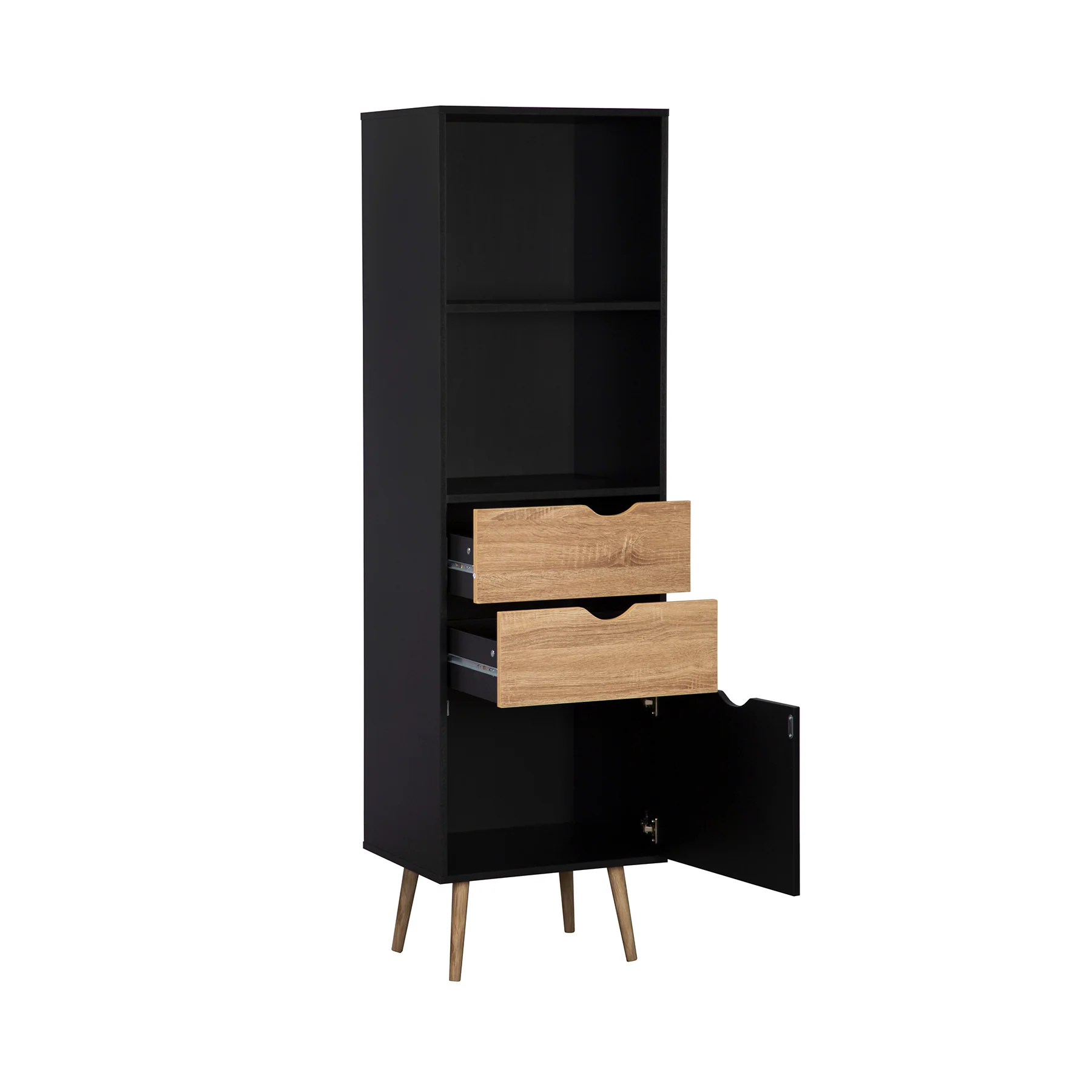 Biblioteca con Cajones Gotemburgo Black - Image 6