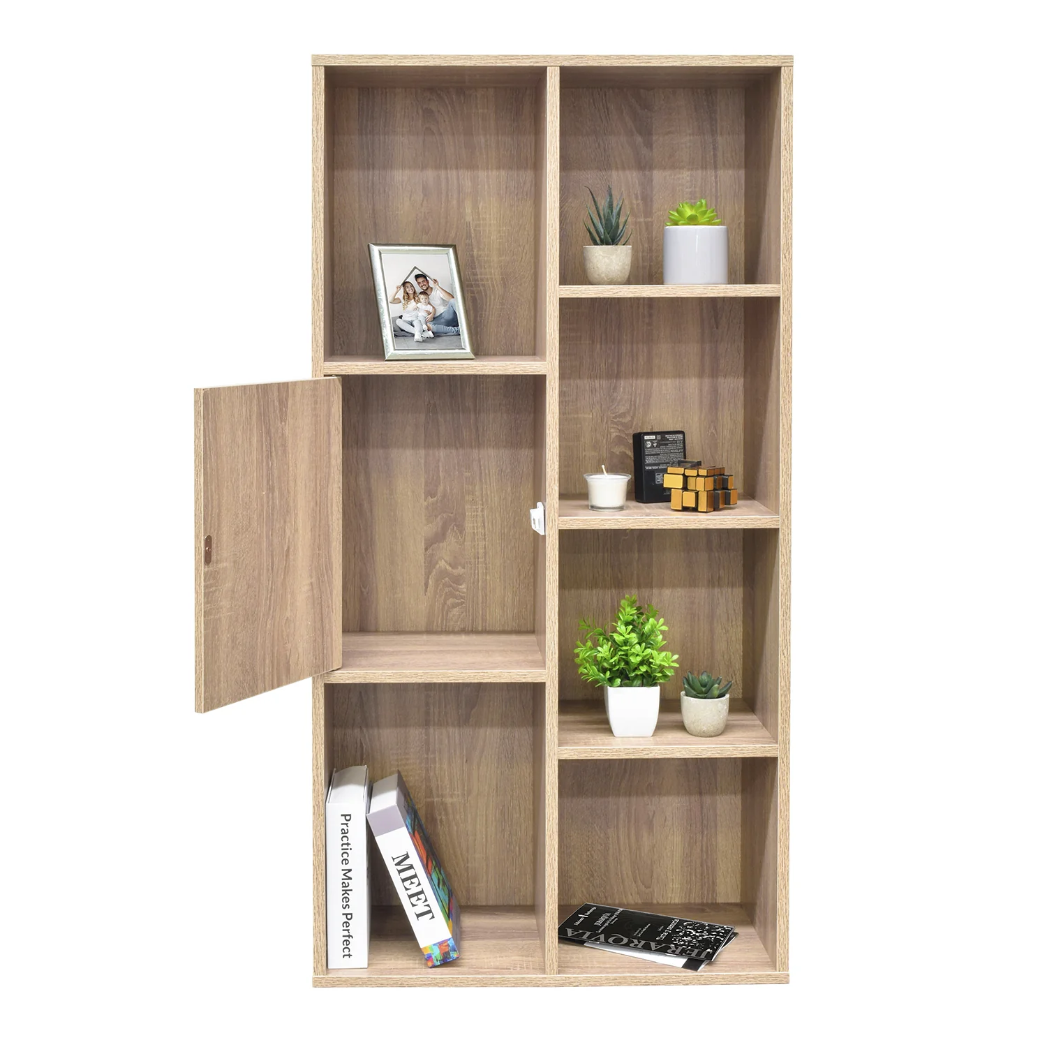 Biblioteca Estilo Madera Roble Tokio - Image 9