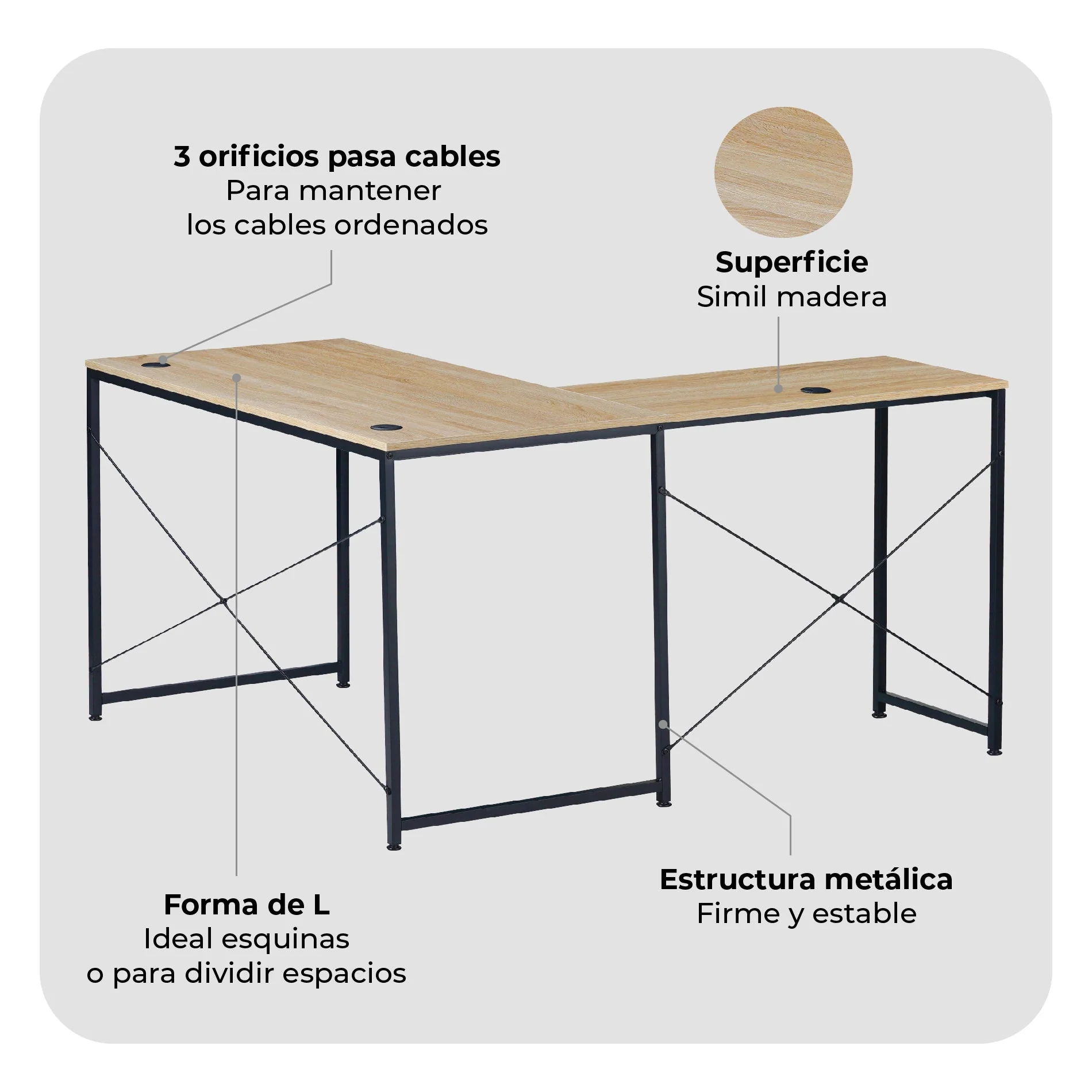 Escritorio Esquinero Desk-11 - Image 5