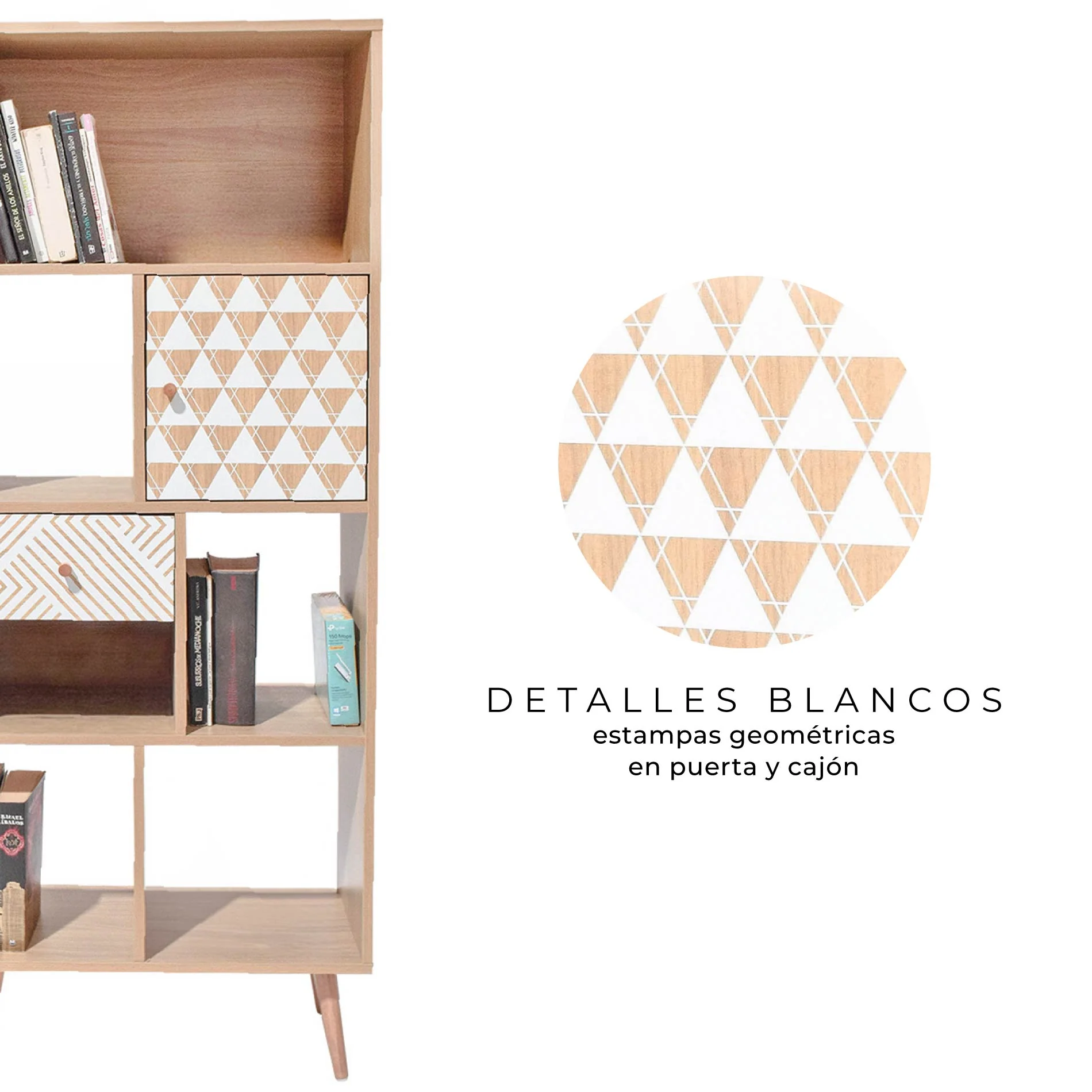 Biblioteca Bukler con Puerta y Cajón - Image 5