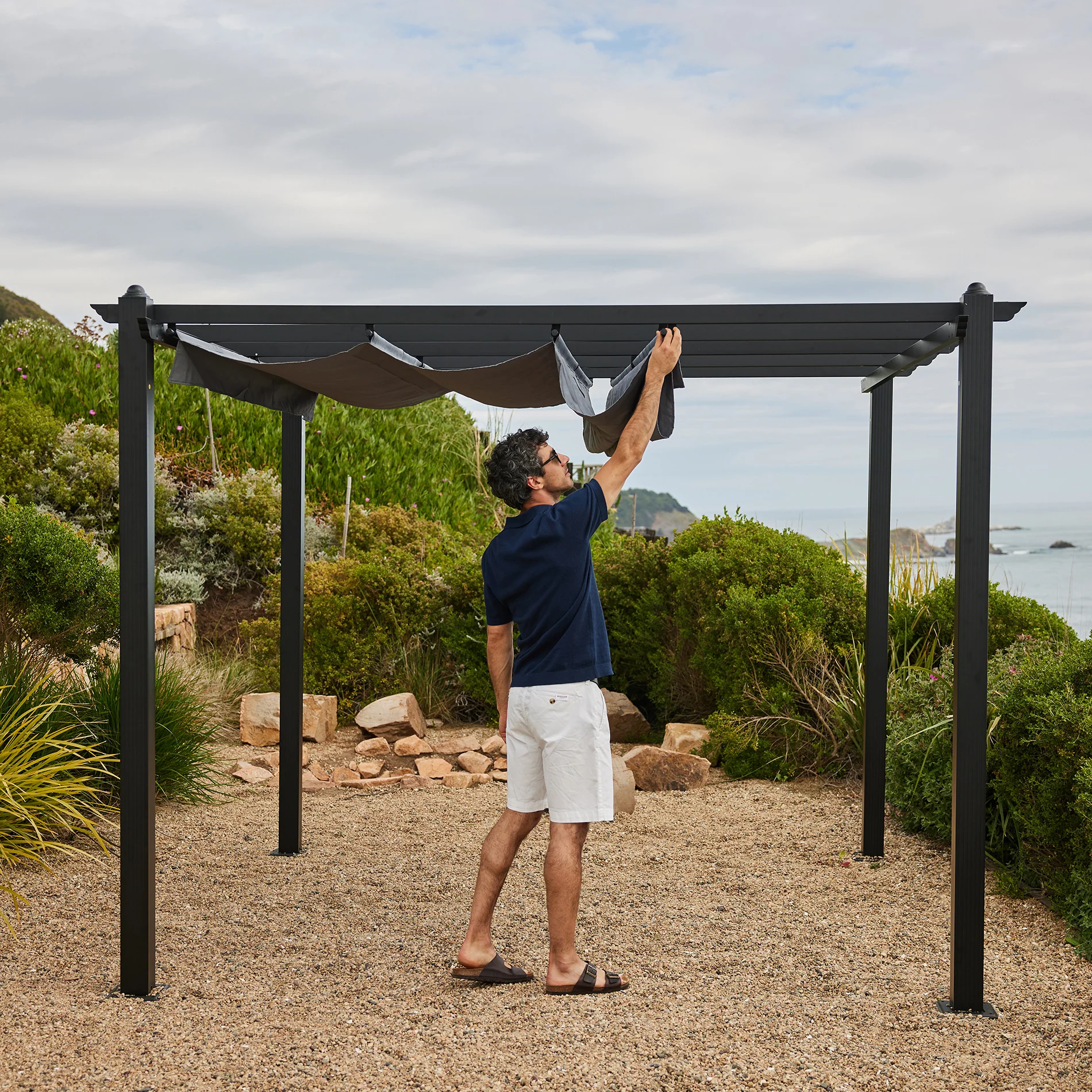 Pérgola Grey Shelter Retráctil 3x3 - Image 3
