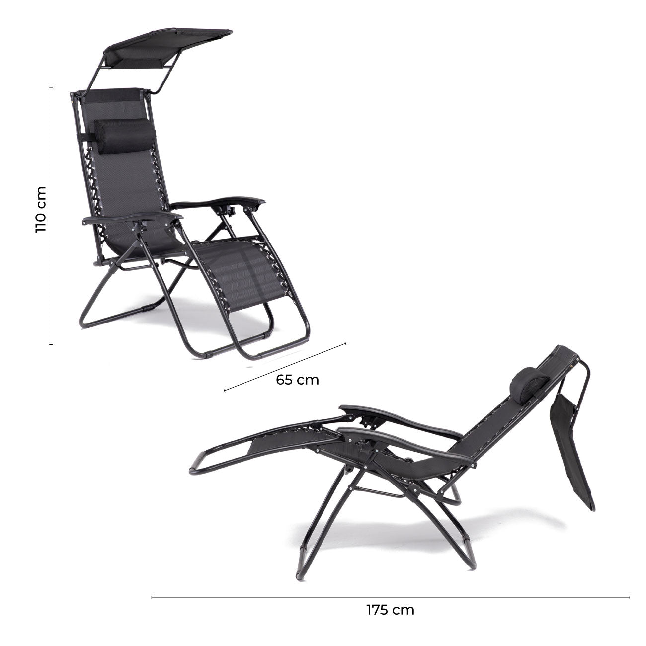 Reposera Zero Gravity con Techo Zen Canopy - Image 8