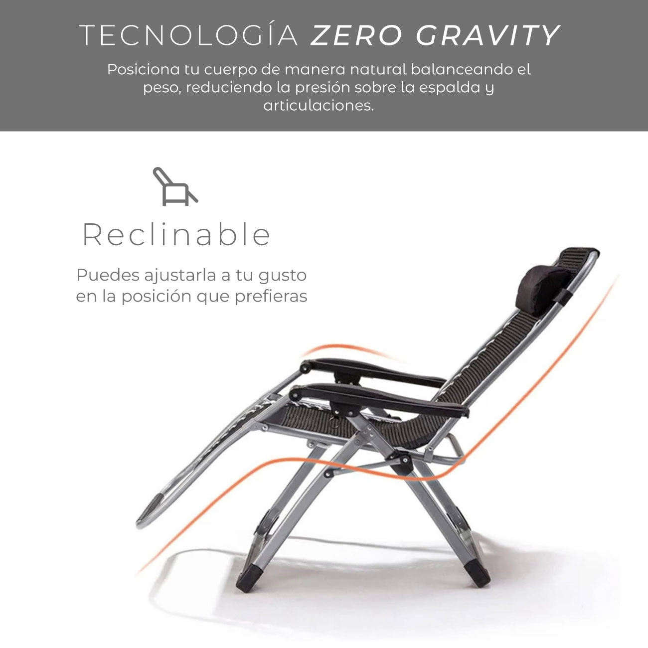 Reposera Zero Gravity Zen Pro Acolchonada - Image 5