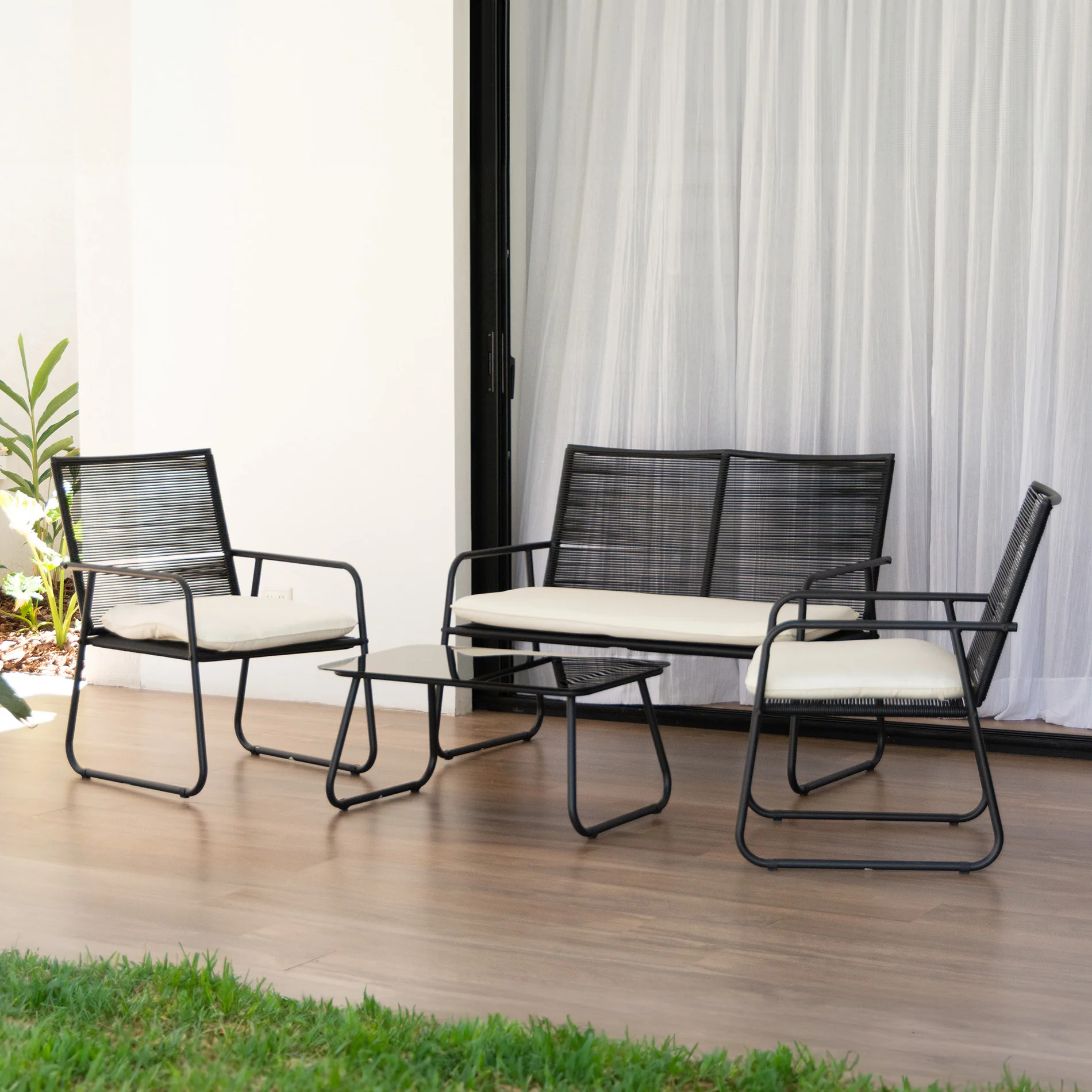 Set Exterior de Sillón Sillas y Mesa Ruko - Image 6