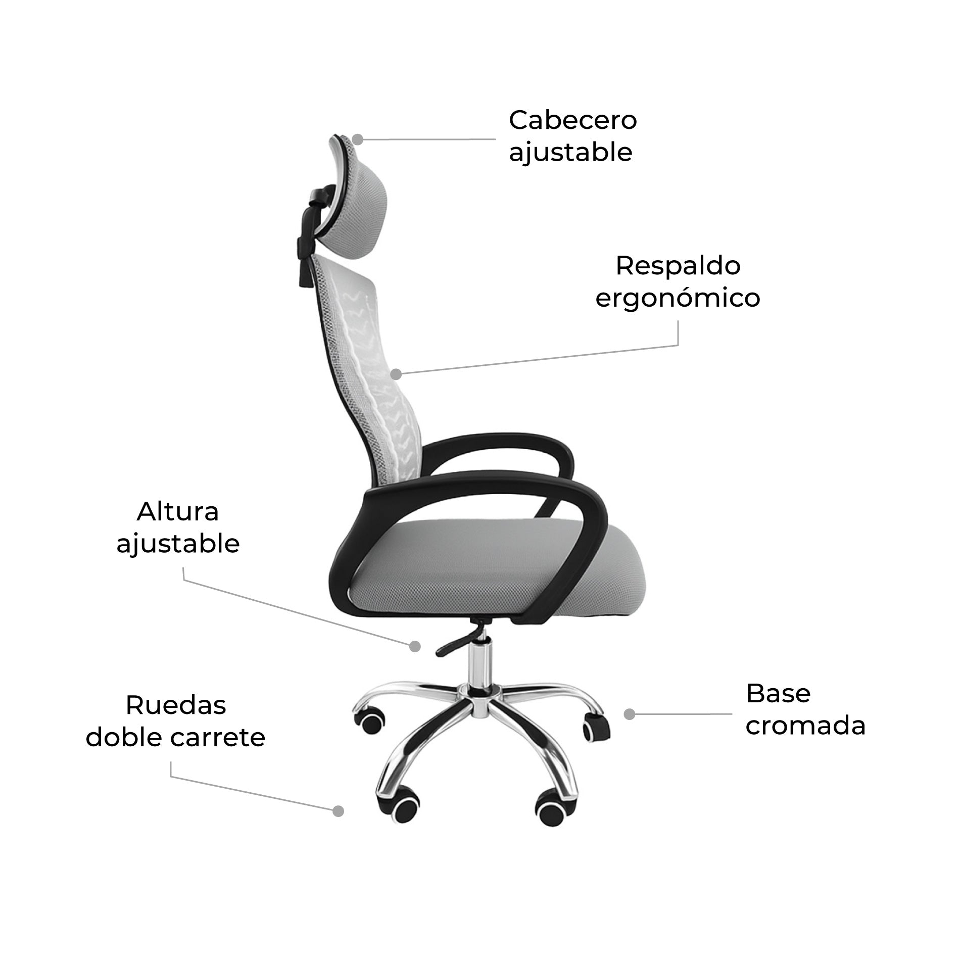 Silla de Escritorio Ergonómica SILL-Q2G - Image 4