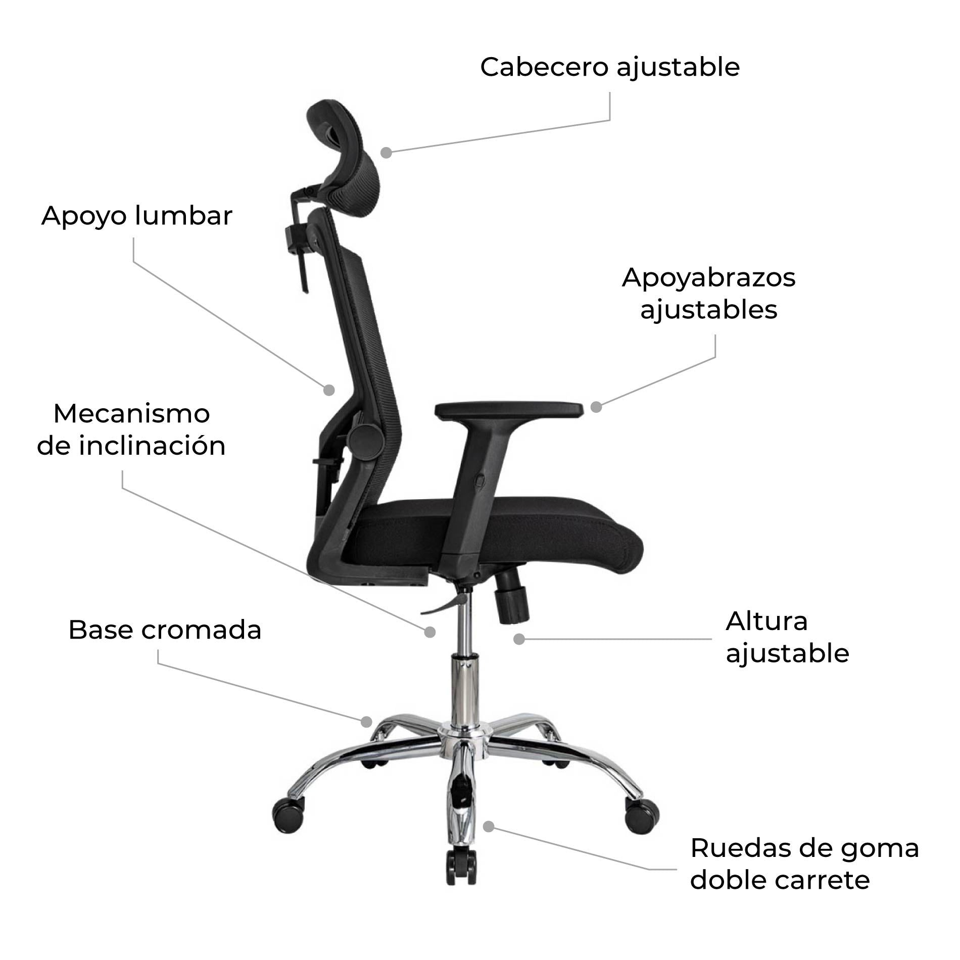Silla de Escritorio Ergonómica Delphi - Image 7