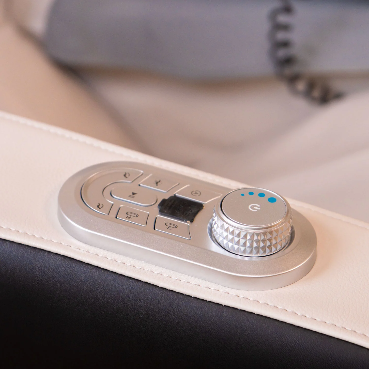 Sillón Masajeador Reclinable Zero Gravity Blanco - Image 14