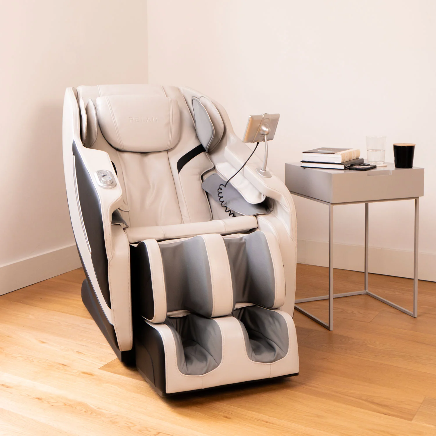Sillón Masajeador Reclinable Zero Gravity Blanco - Image 4