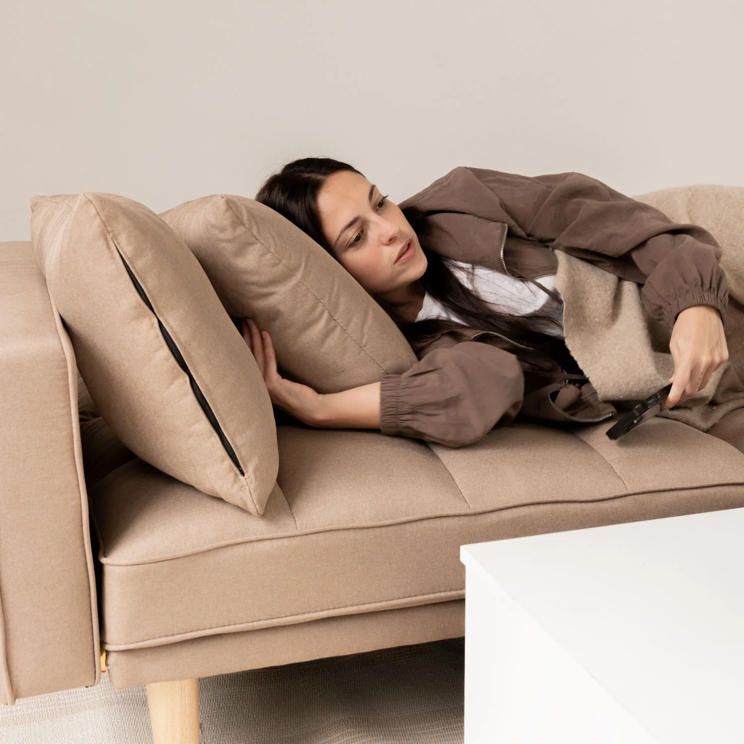 Sofá Cama 2 Cuerpos Fiano Beige - Image 11